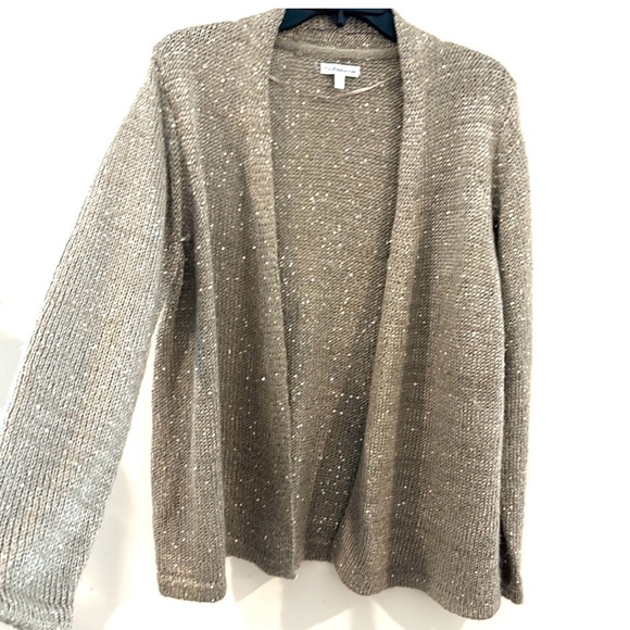 Croft & Barrow Cardigan Size XL Golden Sparkle - Picture 5 of 5